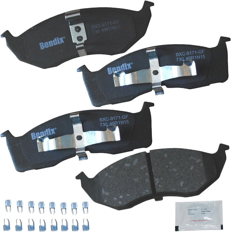 Bendix Priority1 CFC730 Disc Brake Pad Set Ceramic for Select Models Chrysler 300M,Concorde,Intrepid,LHS,Prowler - Image 1